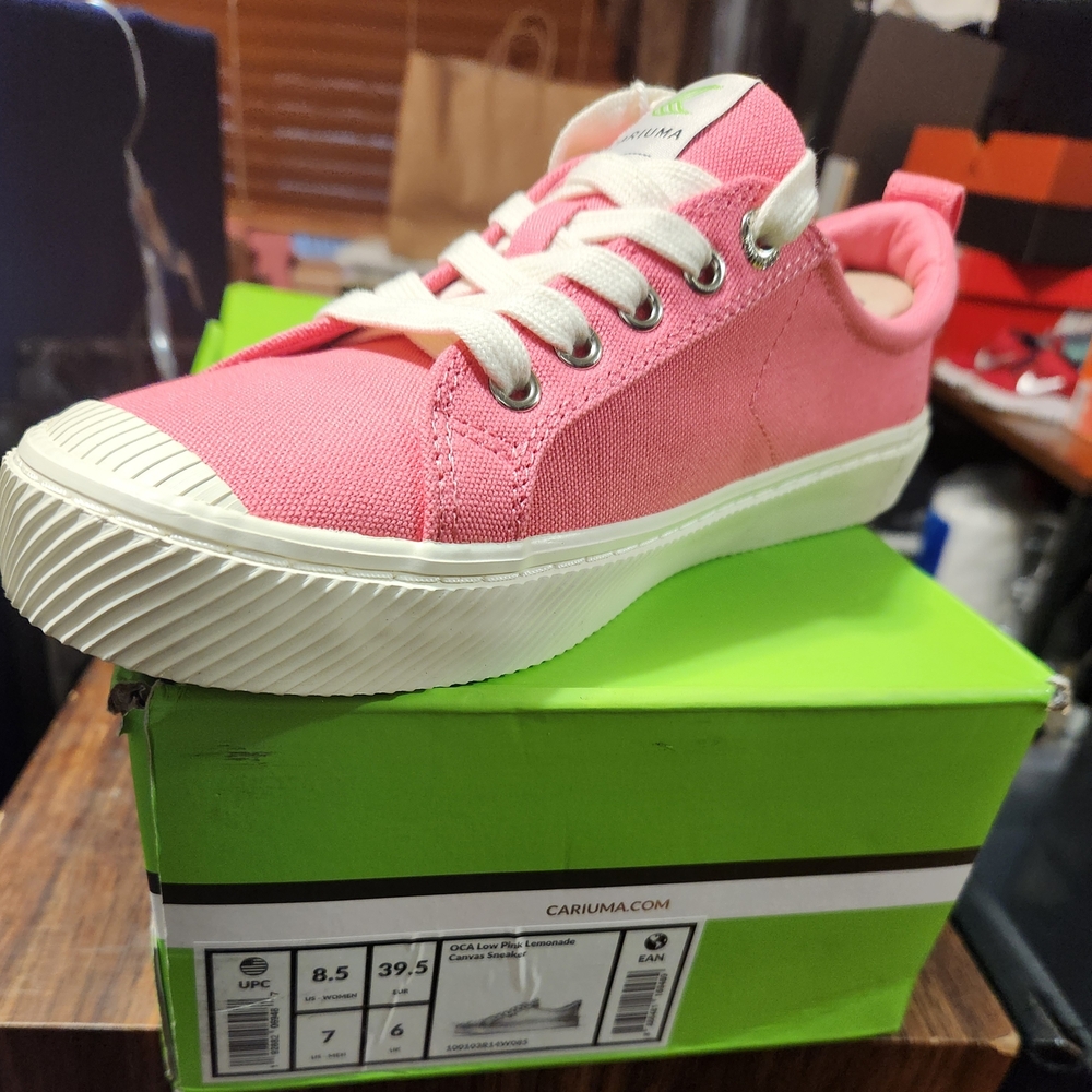 Cariuma Pink Canvas Sneakers